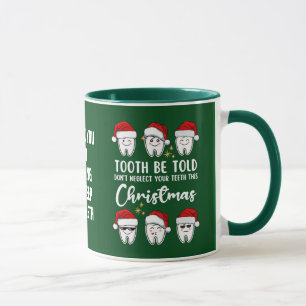 ZAHN FÜR ZAHN Dental-Weihnachts-Flossophie Maßanfe Tasse