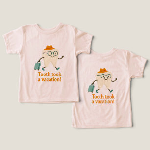 Zahn machte Urlaub Toddler T-Shirt   Lustiger Zahn