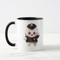 Zahn-Polizist Zwei-Ton-Kaffeetasse