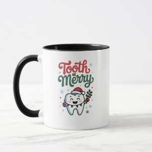 Zahn sei fröhlich Zahnarzt Weihnachten Xmas  Tasse