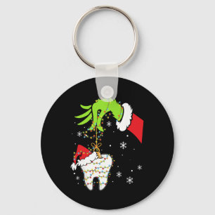 Zahn Zahnarzt Dental Sofortzähne Weihnachten Xmas  Schlüsselanhänger