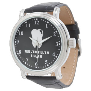 Zahnarzt - Bohren Füllen Rechnungen Bezahlen Uhr