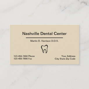 Zahnarzt-Büro-Verabredungs-Kombination Visitenkarte