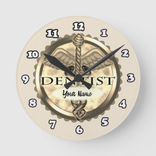 Zahnarzt Caduceus Uhr
