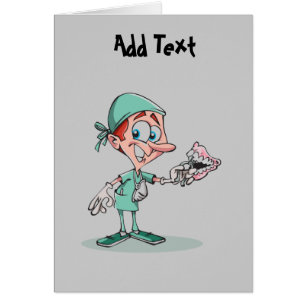 Zahnarzt-Cartoon-Kieferorthopädie personalisiert