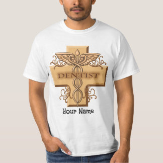 Zahnarzt Cross Caduceus T-Shirt