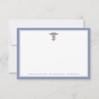 Zahnarzt | Flache Mitteilungskarte