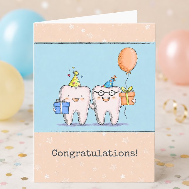 Zahnarzt-Gratulation Karte (Dentist Congratulations Card)
