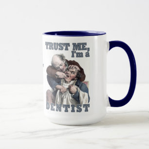 ZAHNARZT Humor individuelle Monogramm-Tassen Tasse