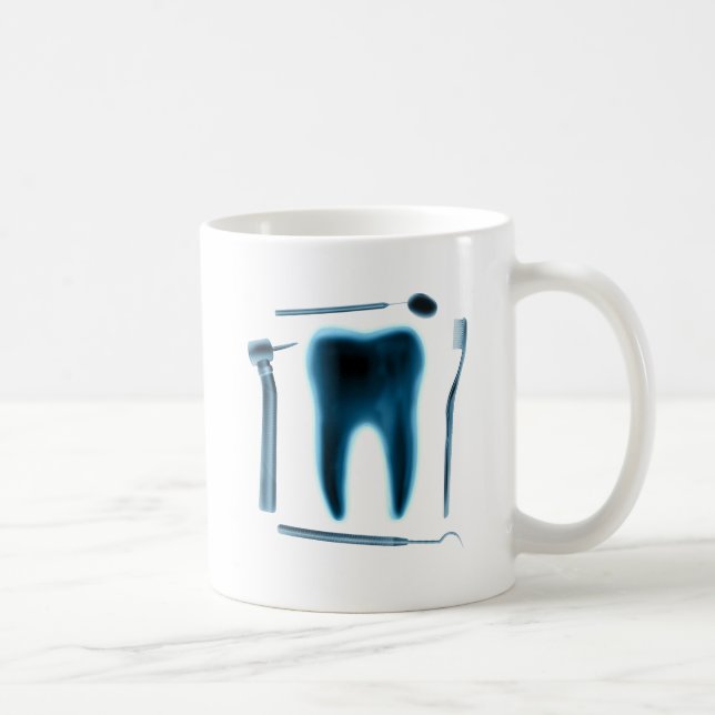 Zahnarzt-Hygienesassistent Zahnarzt Kaffeetasse (Rechts)