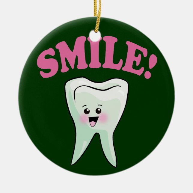 Zahnarzt Keramik Ornament (Vorne)