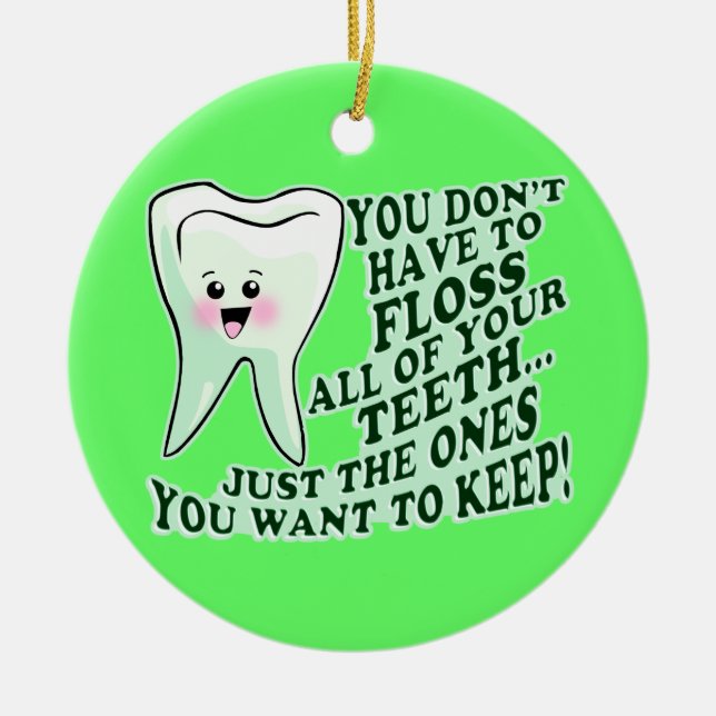 Zahnarzt Keramikornament (Vorne)