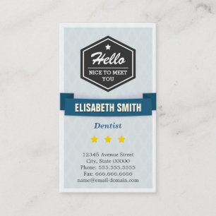 Zahnarzt - kreatives Retro Stilvoll Visitenkarte