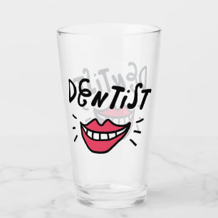 Zahnarzt-Lächeln Glas