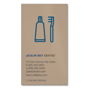 Zahnarzt Magnetische Visitenkarte
