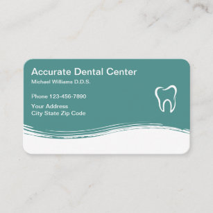 Zahnarzt-moderne Verabredung Visitenkarte