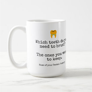 Zahnarzt Mundhygieneanweisungen individuell Kaffeetasse
