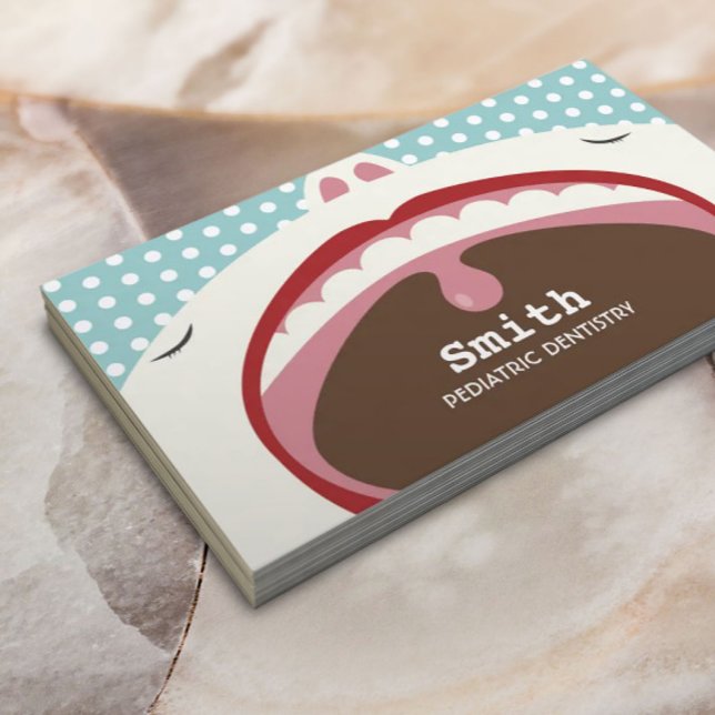 Zahnarzt Niedlicher Cartoon Kinder Visitenkarte (Von Creator hochgeladen)