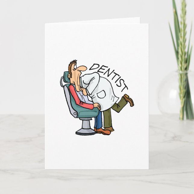 Zahnarzt Open Wide Feiertagskarte (Vorderseite)