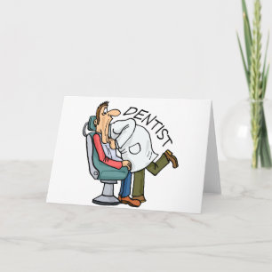 Zahnarzt Open Wide Feiertagskarte