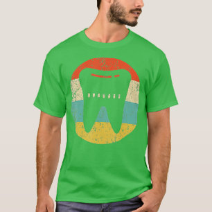 Zahnarzt Orthodontist Vintag Retro-Stand T-Shirt