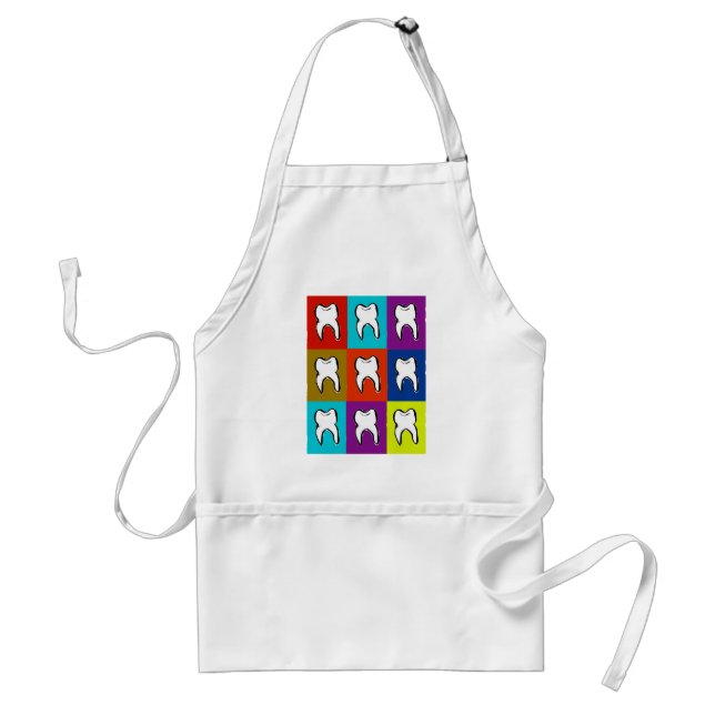 Zahnarzt Popart Geschenke Schürze (Vorne)