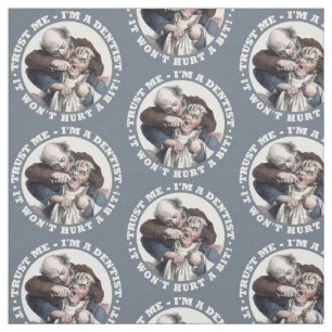 ZAHNARZT-Spaßgewebe Stoff