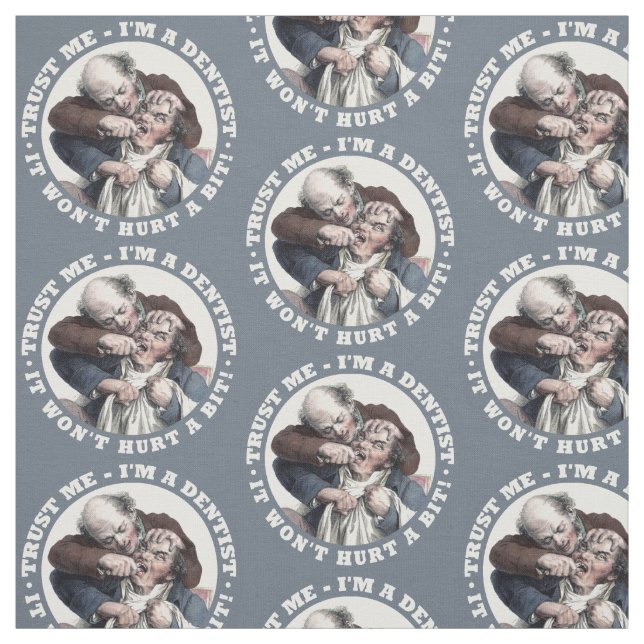 ZAHNARZT-Spaßgewebe Stoff (Muster)