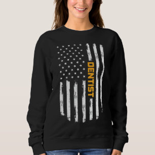 Zahnarzt Stolz Positive Karriere Vintage Amerikani Sweatshirt