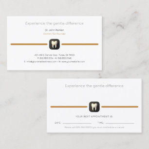 Zahnarzt Terminalkarte Visitenkarte