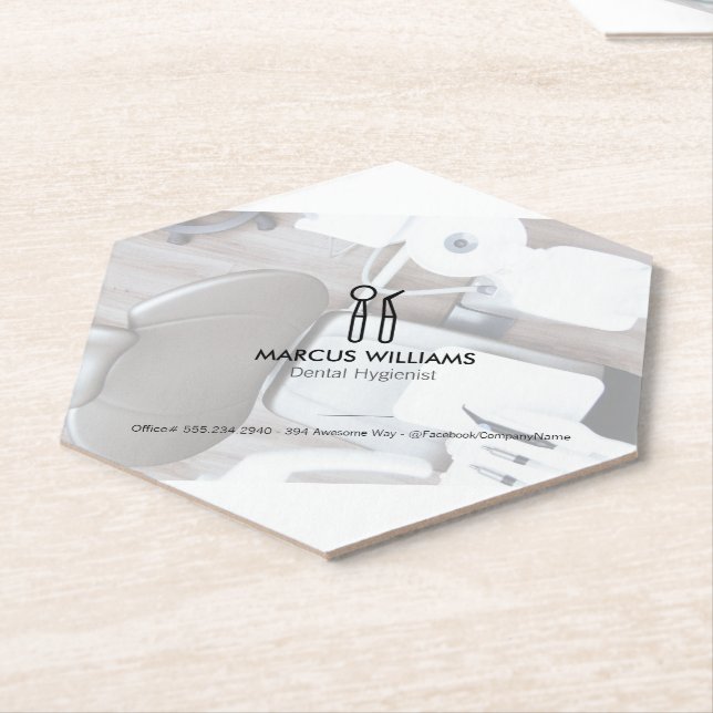 Zahnarzt Untersetzer (angewinkelt)