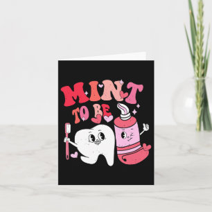 Zahnarzt Valentine Minze zu Zahnbürste in der Verg Karte