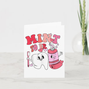 Zahnarzt Valentinstag Minze wird Zahnbürste Zahnpa Karte