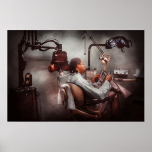 Zahnarzt - wartete den Zahnarzt Poster