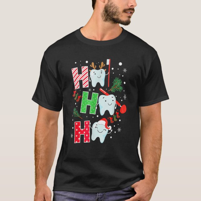 Zahnarzt Weihnachten Zukunft Zahnarzt Zahnmedizin  T-Shirt (Vorderseite)