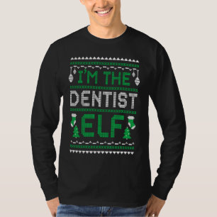 Zahnarzt Weihnachts Elf Zahnmedizin Schule Zahnhei T-Shirt