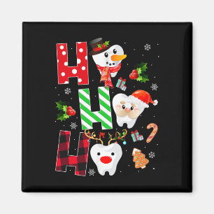 Zahnarzt Weihnachts-Spaß Zahn Dental-Geschenk Rot Magnet