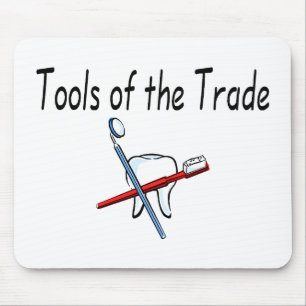 Zahnarzt-Werkzeuge des Handels Mousepad