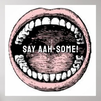 Zahnarzt-Zahnarzt-Spaß Poster