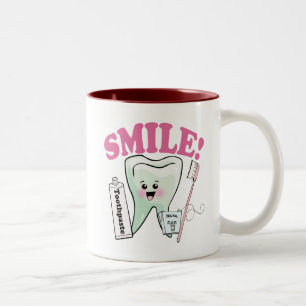 Zahnarzt-Zahnarzthelfer Zweifarbige Tasse