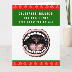 Zahnarzt Zahnarztpraxis Weihnachten Feiertag Karte