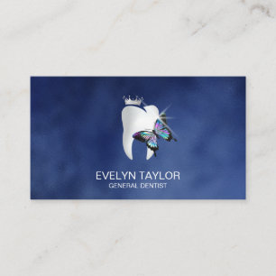Zahnarzt Zahnklinik Whitening Butterfly Bu Visitenkarte