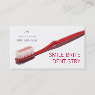 Zahnarztärztin Teeth Smile Visitenkarte