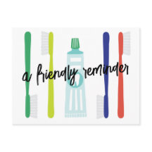 Zahnarztberuf Erinnerung Postkarte