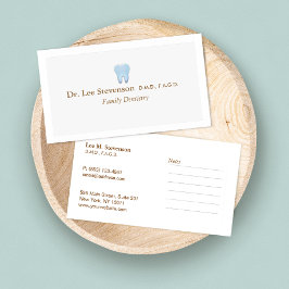 Zahnarztbüro DDS Ernennung Business Card Terminkarte