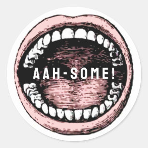 Zahnarztbüro Runder Aufkleber