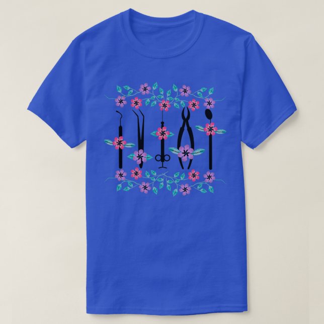 Zahnärzte Blume Geschenk 4 T-Shirt (Design vorne)