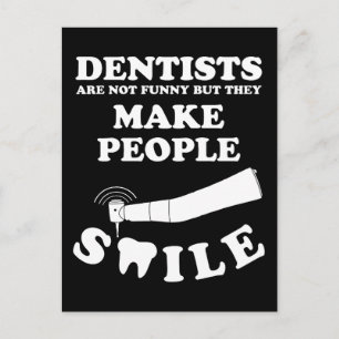Zahnärzte lassen die Leute lächeln   Dentist Funny Postkarte