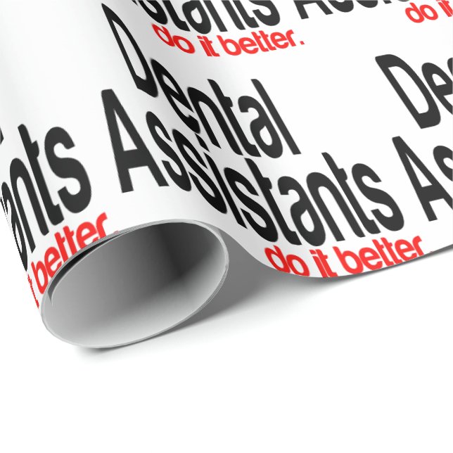 Zahnärzte tun es besser geschenkpapier (Rolleneckpunkt)