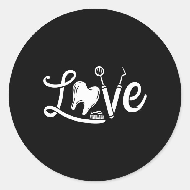 Zahnärzte Zahnärzte Zahnärztliche Zahnärzte Zahnhy Runder Aufkleber (Vorderseite)